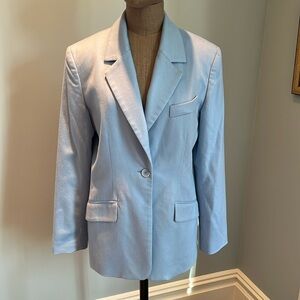 Cornflower Blue Cashmere Blazer